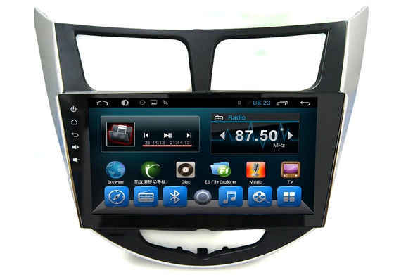 Çin Android 2 Din Radyo Sistemi GPS Oto Navigasyon Verna Accent Solaris Araç Video Audio Player Tedarikçi