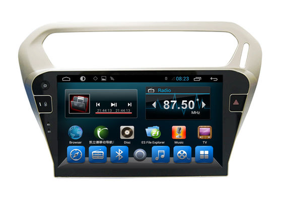 Çin Quad Core Araba Dvd Player Peugeot Navigasyon Sistemi 301 Kitkat Sistemleri Tedarikçi