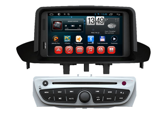 Çin Renault Megane 2014 için Android 4.4 işletim sistemi, GPS Radyo Tv Double Din Araç DVD Oynatıcı Tedarikçi