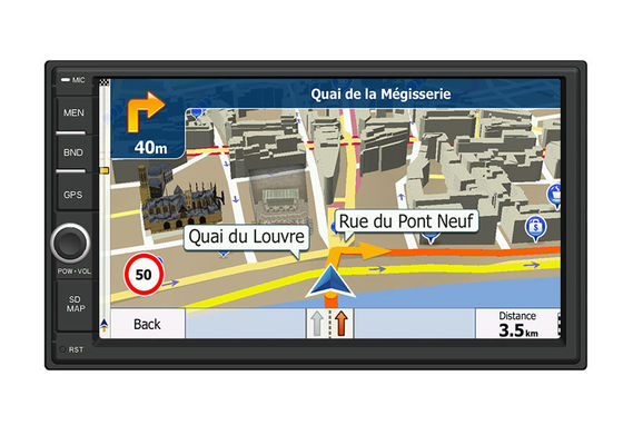 Çin Bluetooth Telefon Rehberi Arama ile 7 ″ HD Kapasitif Ekran Araba GPS Navigasyon Sistemi Tedarikçi