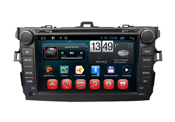 Çin Toyota Corolla GPS Navigasyon Android Car DVD Player TSK TV Bluetooth Radyo USB SD Tedarikçi