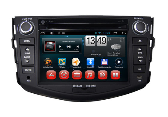 Çin Tekerlek Kontrol BT TV Radyo Direksiyon Toyota RAV4 GPS Navigasyon Android Car DVD Player Tedarikçi