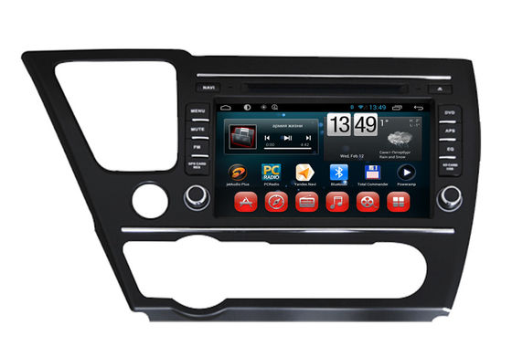 Çin SWC Honda navigasyon sistemi Android araba DVD oynatıcı 2014 Civic Sedan için kamera girişi Tedarikçi
