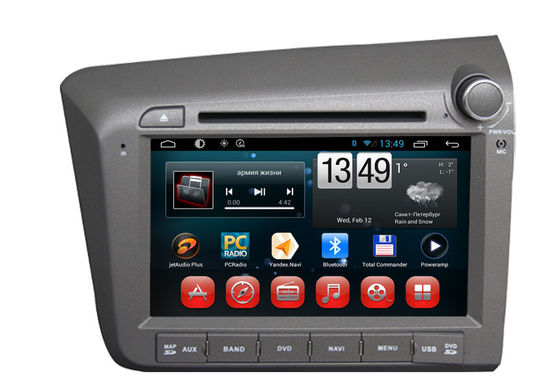 Çin Honda Civic 2012 Sağ Yan Navigasyon Sistemi Android DVD Oynatıcı Direksiyon Kontrolü Tedarikçi