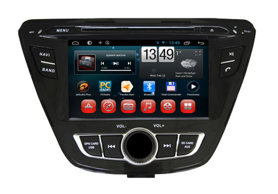 Çin Android araba radyo stereo pikap Hyundai DVD Player Elantra 2014 GPS iPod SWC kamera girişi Tedarikçi