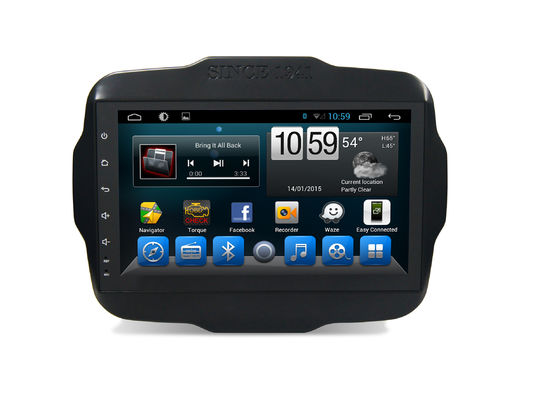 Çin 4G SIM DSP Araba GPS Navigasyon Sistemi 9 Inç Jeep Renegade Android Bluetooth Desteği Tedarikçi