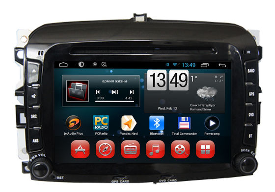 Çin Araba radyo Fiat navigasyon sistemi 500 iPod 3G DVD GPS Wifi Bluetooth mavi &amp; beni Tedarikçi