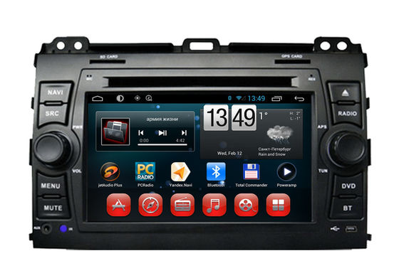 Çin Toyota GPS navigasyon Prado 120 Wifi 3G Bluetooth TV SWC kapasitif dokunmatik ekran Tedarikçi