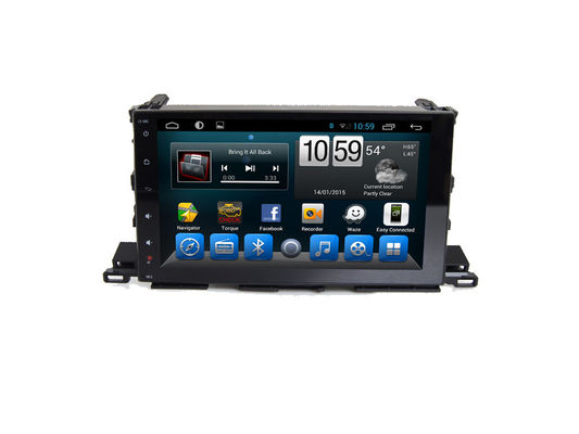 Çin Car Stereo 10 &quot;Dvd Oynatıcı Toyota Highlander için Bluetooth Android Araba GPS Navigasyon ile Tedarikçi