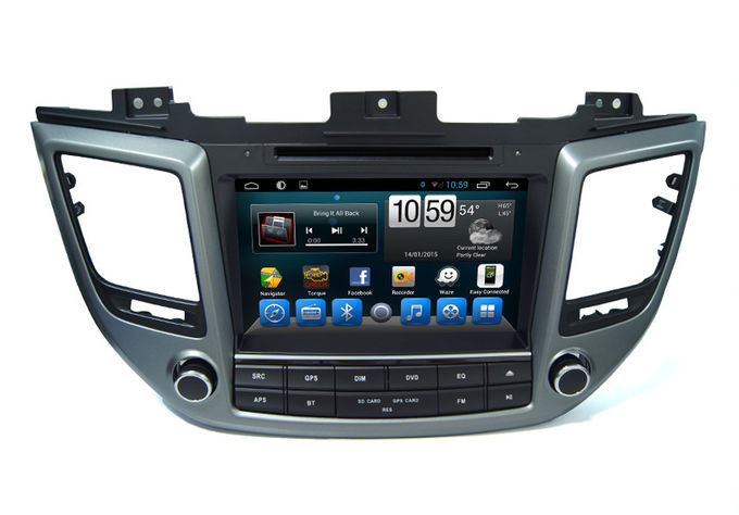 Araba GPS GLONASS Navi Hyundai ix35 DVD Oynatıcı 9 inç Dokunmatik Ekran Paneli