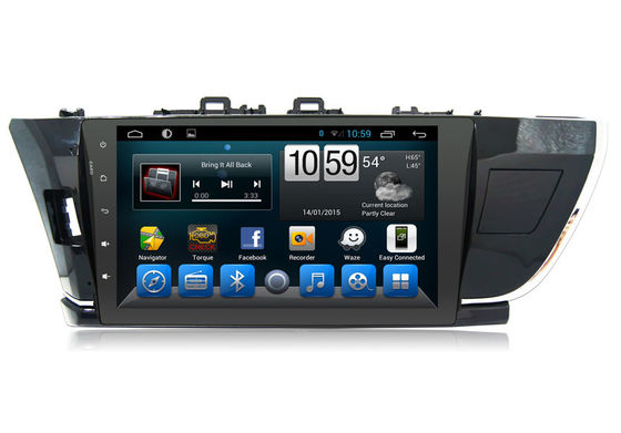 Çin Corolla 2014 için büyük Dokunmatik Ekran Toyota GPS Navigasyon Stereo Sistemi Tedarikçi