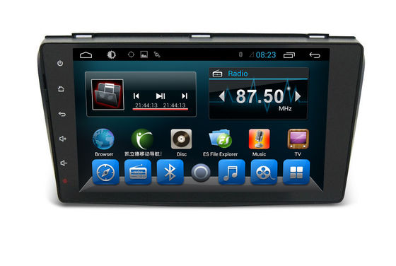 Çin Android 6.0 Çift Din Navigasyon Bluetooth, Multimedya Araç Navigasyon Sistemi Mazda 3 2004-2009 Tedarikçi