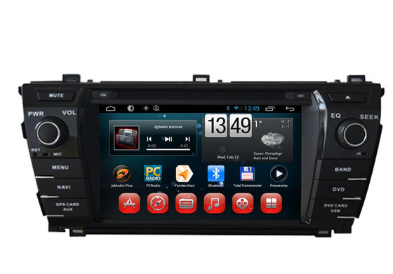 Çin 2014 Toyota Corolla GPS Navigasyon Android DVD Oynatıcı 7inch Dokunmatik Panel Tedarikçi