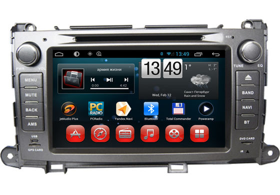Çin Toyota GPS Navigasyon Sienna DVD Wifi 3G, Bluetooth TSK TV Kamera Girişi Tedarikçi