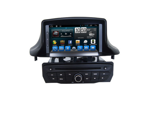 Çin Renault Megane için 2DIN GPS Navigasyon Sistemi DVD Audio Stereo Dokunmatik Ekran Tedarikçi